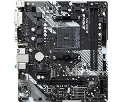 Матплата ASRock B450M-HDV R4.0, AM4, mATX, 2DDR-4, 1xPCI-Ex16, 4SATA, 1xM.2, VGA, DVI, HDMI, 12USB
