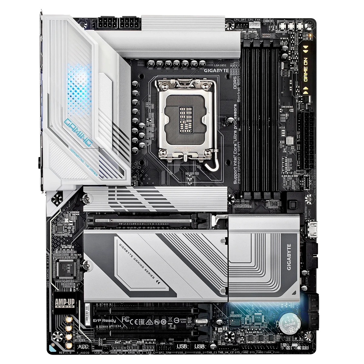 Матплата Gigabyte Z890 Gaming X WiFi 7, iZ890, S1851, ATX, 4DDR-5, 3хPCI-Ex16, 4SATA, 3xM.2,DP,15USB