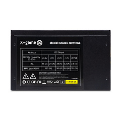 БП ATX 400W X-Game Shadow 400W RGB