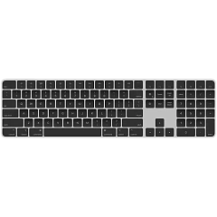 Magic Keyboard with Touch ID and Numeric Keypad for Mac models with Apple silicon - Black Keys - Russian,Model A2520