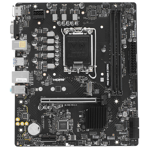Материнская плата MSI PRO B760M-E DDR4 LGA1700 2xDDR4 4xSATA3 M.2 VGA HDMI mATX