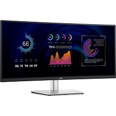 Монитор 34" Dell P3424WE, Black-Silver, IPS, 3440x1440@60Hz, 300кд/м2, 1000:1, 5ms, USB, HDMI, DP