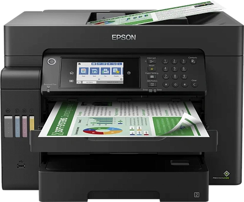 МФУ Epson L15150, A3, print 4800 x 2400dpi, 32/22ppm, scan 1200x2400dpi, USB, LCD, LAN, Wi-Fi