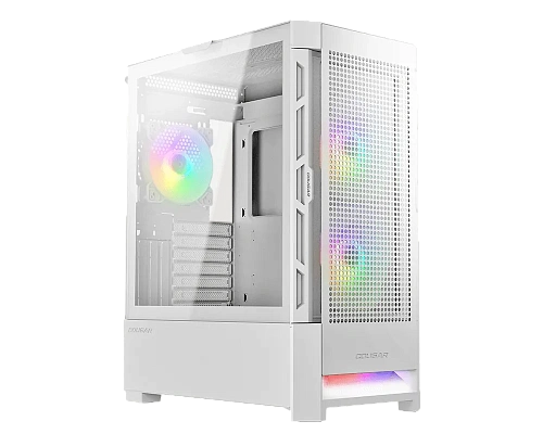 Корпус Cougar Airface RGB, Midi Tower, ATX, White 2x3.5"/2x2.5", USB2.0, 2xUSB3.0