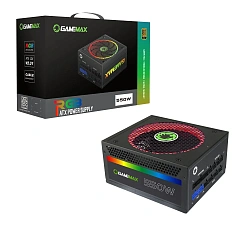 БП ATX 550W GameMax RGB-550, Gold, 24+4/20+4+8/24+8, 14cm, 2x6+2p PCI-E