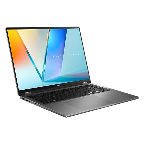 Ноутбук Asus 90NB1511-M00300 Vivobook 16 Flip TP3607SA-RJ032W 16" 3K (2880 x 1800) OLED 120Hz/Intel Core Ultra 5 226V up to 4.5 GHz (8C)/16GB/512GB/Intel Arc Graphics/Wi-Fi 7/BT5.4/1080P FHD Camera/BKLT/Windows 11 Home/1Y/Matte Gray