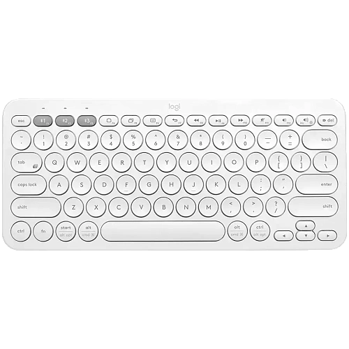 Клавиатура беспроводная Logitech K380 (OFFWHITE, Multi-Device, Bluetooth Classic (3.0), 2 батарейки типа ААА) (M/N: Y-R0056)