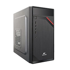 Корпус Wintek K0610, Mini Tower, mATX, Black, 1x5.25"/3x3.5"/2x2.5" HDD, 2xUSB, Mic+Audio