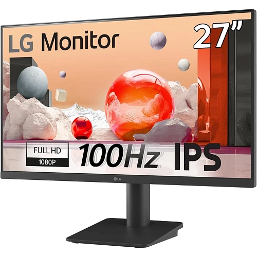 Монитор LCD 27'' 16:9 1920х1080(FHD) IPS, 100 Hz, 250 cd/m2, 1300:1, 5ms, 2xHDMI, Tilt, 1Y, Black