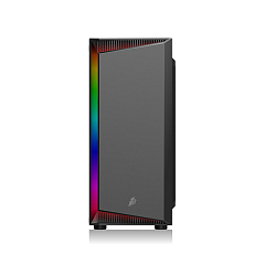 Корпус 1Stplayer RB-4-BK-1F5M, Midi Tower, m-ATX, Black, 2x3.5"/2x2.5", USB, USB3.0