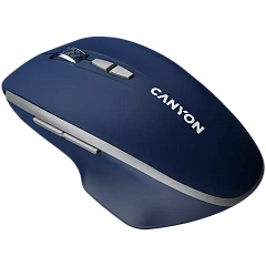 CANYON MW-21, 2.4 GHz  Wireless mouse ,with 7 buttons, DPI 800/1200/1600, Battery: AAA*2pcs,Blue,72*117*41mm, 0.075kg