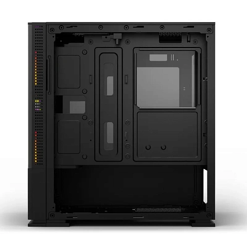 Корпус Wintek Shadow 701-B TG, Mini Tower, m-ATX, Black, 2x3.5"/2x2.5", 2xUSB, USB3.0, RGB
