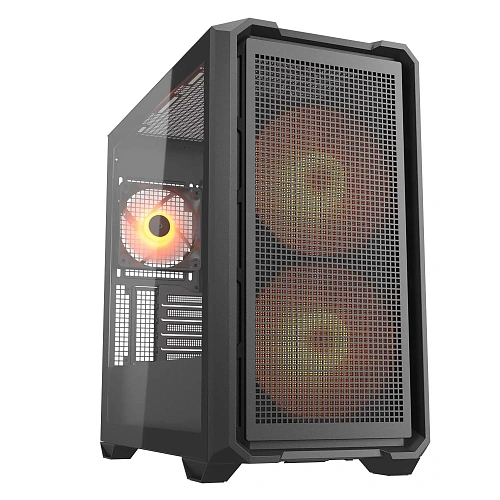 Корпус Cougar MX600 Mini RGB, m-ATX, m-ITX, Black, 3x3.5"/2x2.5", 2xUSB3.0, USB-С