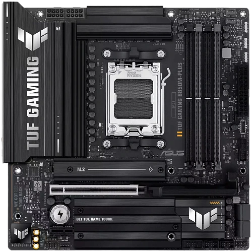 ASUS Main Board Desktop AMD Socket AM5 AMD B850 Chipset 4 x DIMM slots, max. 256GB, DDR5 1 x DisplayPort1 x HDMI port 1 x Wi-Fi module 3 x M.2 slots 4 x SATA m-ATX