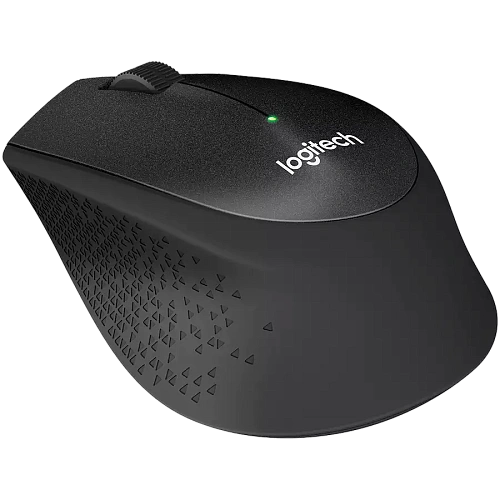 Мышь беспроводная Logitech M330 Silent Plus Black (черная, оптическая, 1000dpi, 2.4 GHz/USB-ресивер, бесшумная, под правую руку) (M/N: M-R0051 / C-U0010)