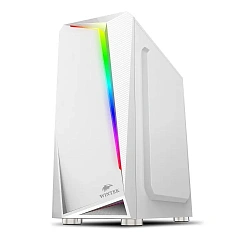 Корпус Wintek Crystal D533-W TG, Midi Tower, ATX, White, 1x3.5"/1x2.5", 3xUSB