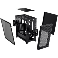 Corsair 3000D Tempered Glass Mid-Tower, Black