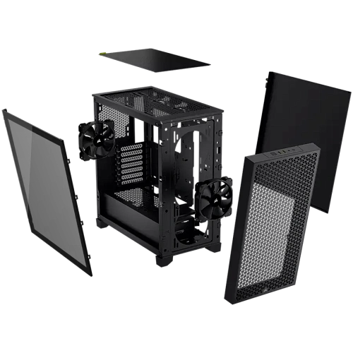 Corsair 3000D Tempered Glass Mid-Tower, Black