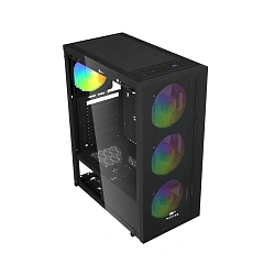 Корпус Wintek Magic L204-B-M TG, Midi Tower, ATX, Black, 2x3.5"/1x2.5", USB, USB3.0