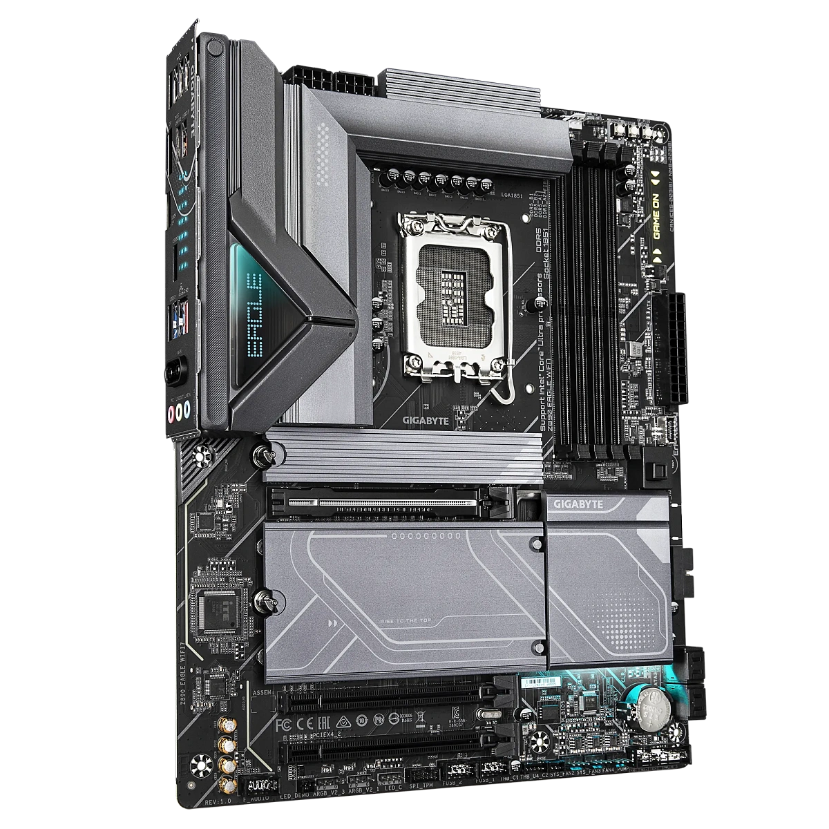 Матплата Gigabyte Z890 Eagle WiFi 7, iZ890, S1851, ATX, 4DDR-5,1xPCI-Ex16,4SATA,4xM.2,DP,USB-C,14USB