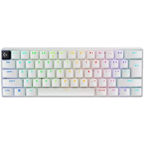 LOGITECH G PRO X 60 LIGHTSPEED Wireless Gaming Keyboard (Tactile) - WHITE - US INT'L - 2.4GHZ/BT - EMEA28-935 - TACTILE SWITCH