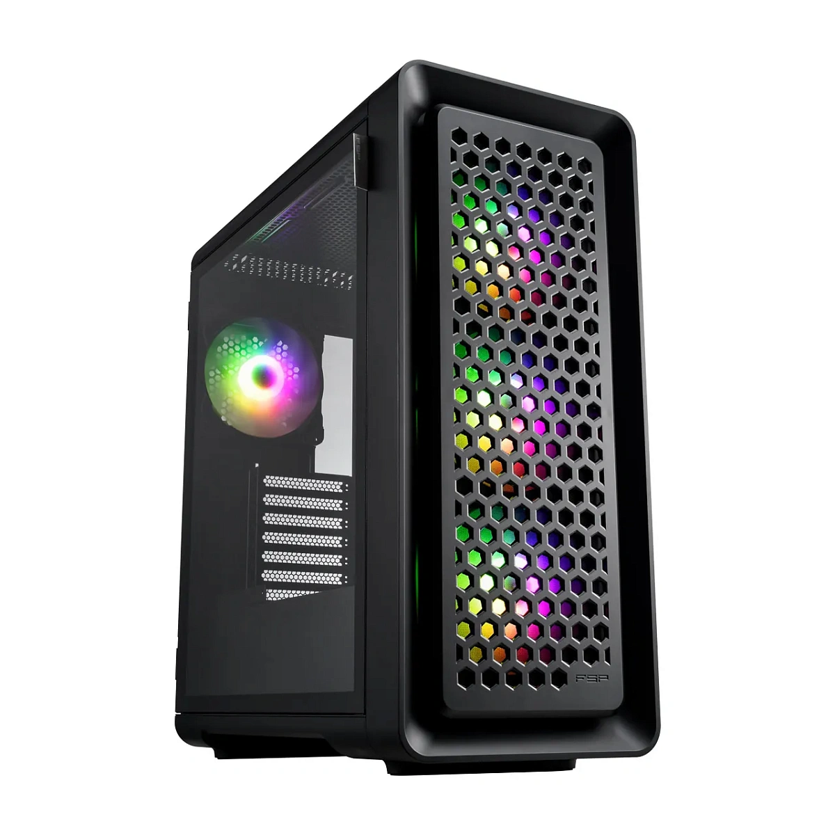 Корпус FSP CUT593A-B, Ultra Tower, E-ATX, Black, 4x2.5"/3х3.5", 2xUSB3.0, USB-C, RGB