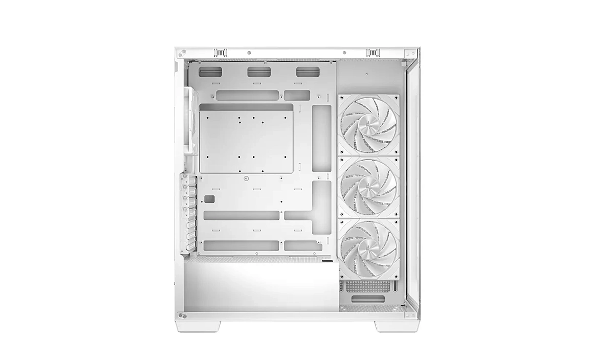 Корпус DeepCool CG580 4F WH, Midi Tower, ATX, White, 2x3.5"/2x2.5", 2xUSB3.0, USB-С