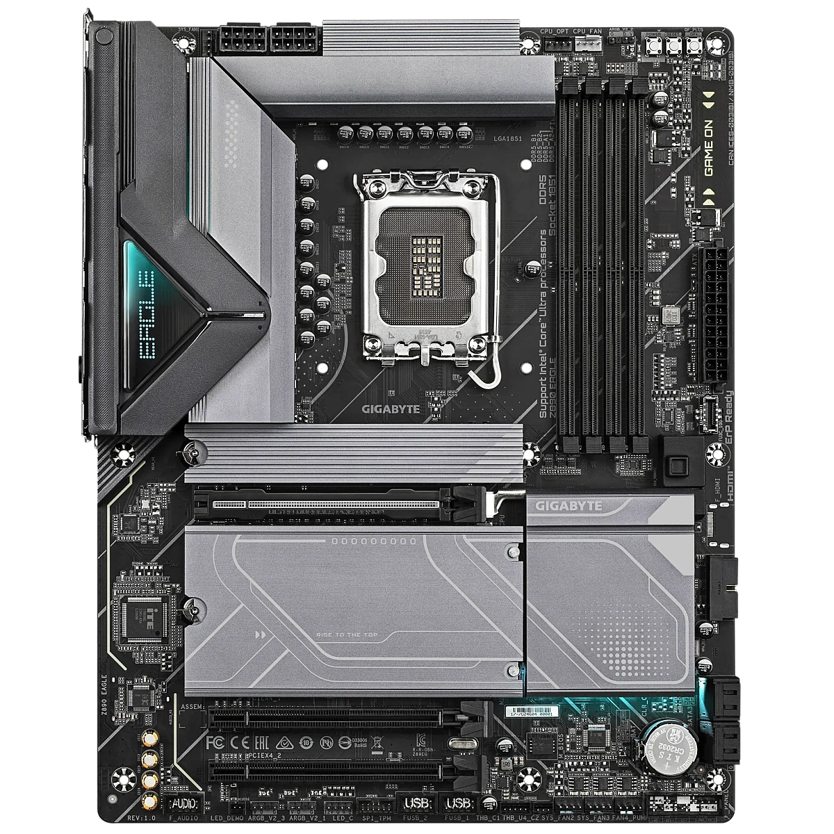 Матплата Gigabyte Z890 Eagle, iZ890, S1851, ATX, 4DDR-5, 1xPCI-Ex16, 4SATA, 4xM.2, DP, USB-C, 14USB