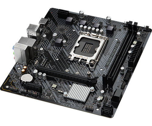 Матплата ASRock H610M-H2/M.2 D5, iH610, S1700, mATX, 2DDR-5,1xPCI-Ex16, 4SATA, 1xM.2, 2xHDMI, 10USB