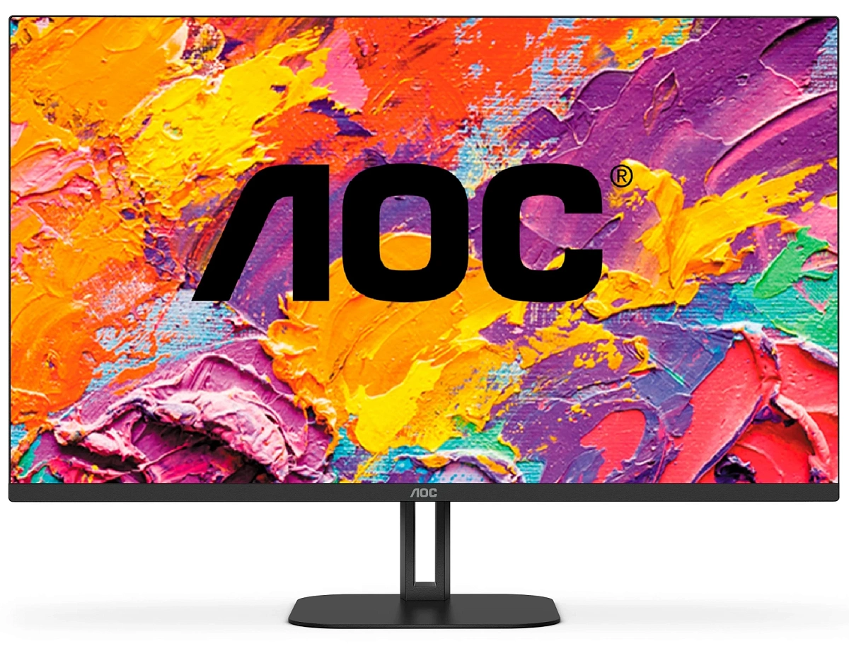 Монитор 31.5" AOC Q32V5CE, Black, VA, 2560x1440@75Hz, 300кд/м2, 3000:1, 4ms, HDMI, DP