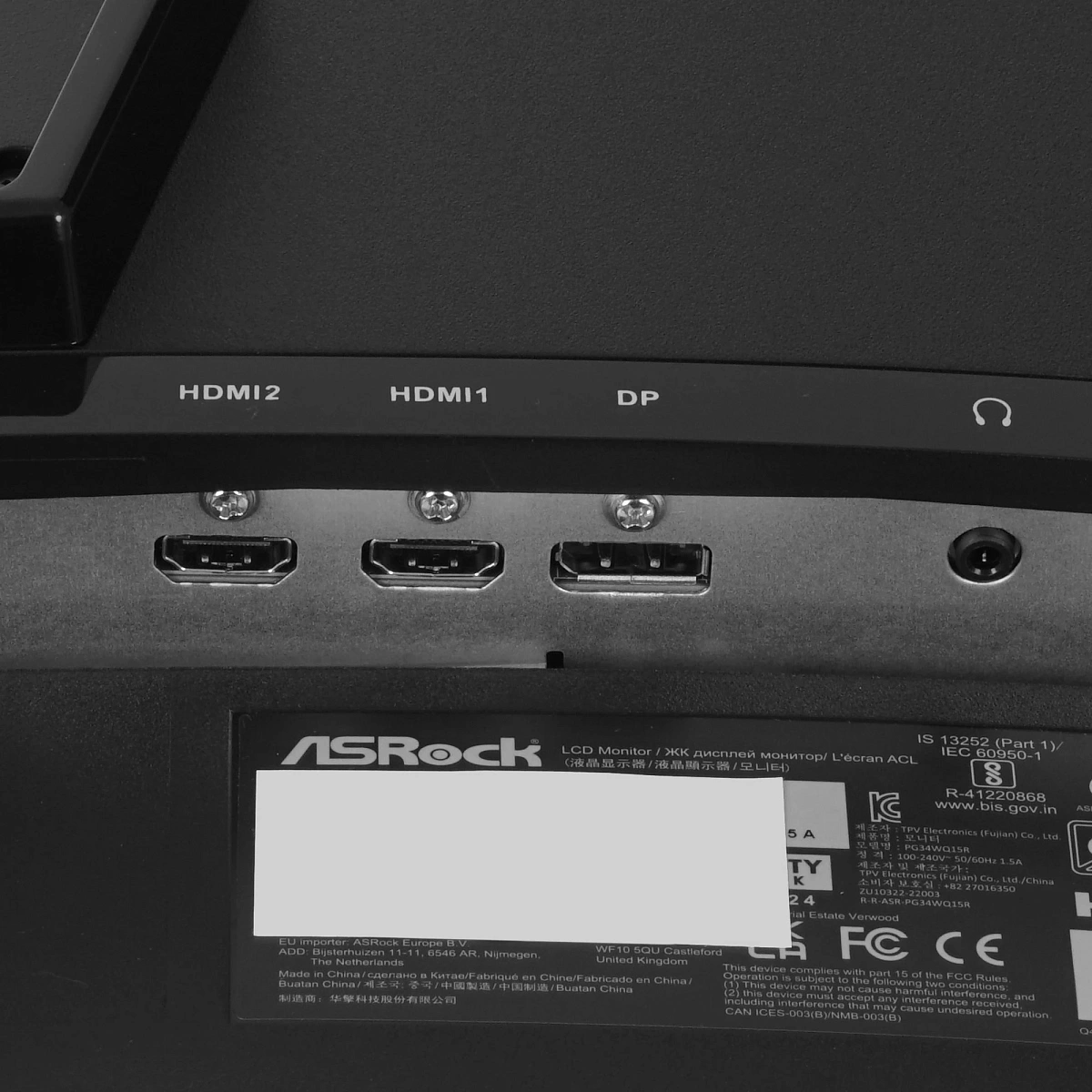 Монитор 34" ASRock PG34WQ15R2B