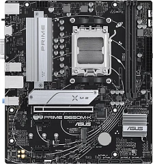 Матплата Asus Prime B650M-K, AM5, mATX, 2DDR-5, 1хPCI-Ex16, 4SATA, 2xM.2, VGA, HDMI, 12USB