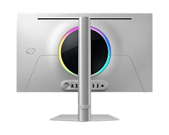 Игровой монитор Odyssey OLED G6 27" SAMSUNG LS27DG600SIXCI, OLED, 2560x1440 QHD, 360Hz 0,03мс, 250кд/м2, 1 000 000:1, HDR10+ Gaming, 2xHDMI 1xDP 2xUSB3.0, Регулируемый по высоте до 120мм, Поворот Экрана, Цвет: Черны-Серебряный с Подсветкой