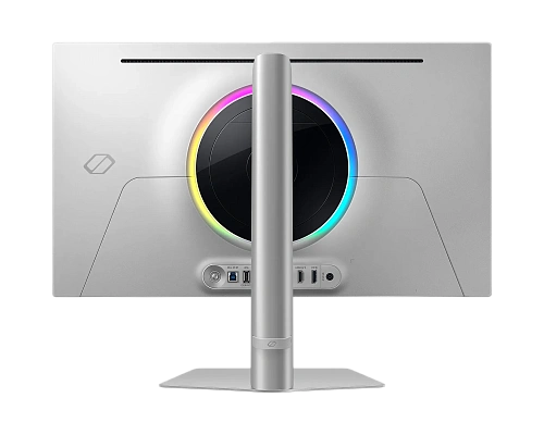 Игровой монитор Odyssey OLED G6  27" SAMSUNG LS27DG600SIXCI, OLED, 2560x1440 QHD, 360Hz 0,03мс, 250кд/м2, 1 000 000:1, HDR10+ Gaming, 2xHDMI 1xDP 2xUSB3.0, Регулируемый по высоте до 120мм, Поворот Экрана, Цвет: Черны-Серебряный с Подсветкой