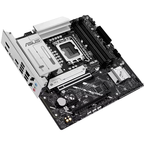 ASUS Main Board Desktop LGA1851 Intel B860 Chipset 4 x DIMM slots, max. 256GB, DDR5 2 x DisplayPort 1 x HDMI 1 x Wi-Fi module 2 x M.2 slots 4 x SATA micro-ATX Form Factor