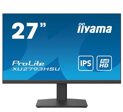 Монитор LCD 27'' 16:9 1920х1080(FHD) IPS, 75 Hz, 300cd/m2, 1000:1, 80M:1, 4ms, VGA, HDMI, DP, USB-Hub, Tilt, Speakers, 3Y, Black