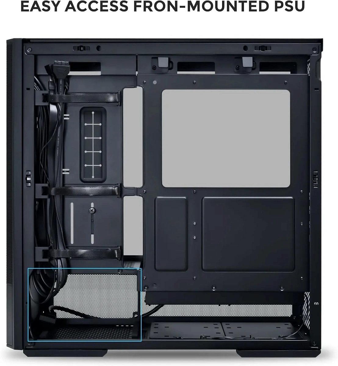 Корпус Lian Li Lancool 207 Black ATX/mATX/mITX, фронтальный пылевой фильтр, спереди предустановлено 2x140mm ARGB Fan, 1xTypeC, 2xUSB3.0, G99.LAN207RX.00
