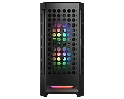 Корпус Cougar Airface RGB, Midi Tower, ATX, Black, 2x3.5"/2x2.5", USB2.0, 2xUSB3.0