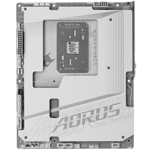 Матплата Gigabyte B850 Aorus Stealth Ice, AM5, ATX, 4DDR-5, 2xPCI-Ex16, 2SATA, 4xM.2, HDMI, 18USB