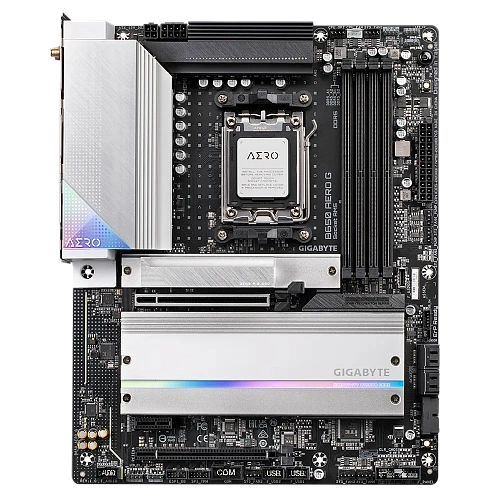 Матплата Gigabyte B650 Aero G, AM5, ATX, 4DDR-5, 2хPCI-Ex16, 4SATA, 3xM.2, HDMI, 14USB