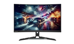 Монитор 27" Lenovo Legion R27qc-30, Black-Blue, VA, 2560x1440@180Hz, 350кд/м2,3000:1,0.5ms,2xHDMI,DP