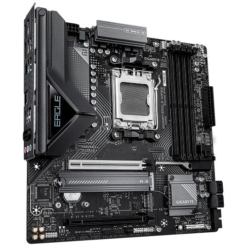 Матплата Gigabyte B850M Eagle WiFi6E, AM5, mATX, 4DDR-5, 2xPCI-Ex16, 4SATA,2xM.2,HDMI,2xDP,15USB