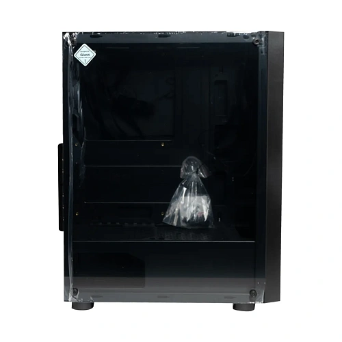 Корпус HuntKey GS450S, Midi Tower, ATX, m-ATX, Black, 2x3.5"/2x2.5", 2xUSB2.0, USB3.0, Без Б/П