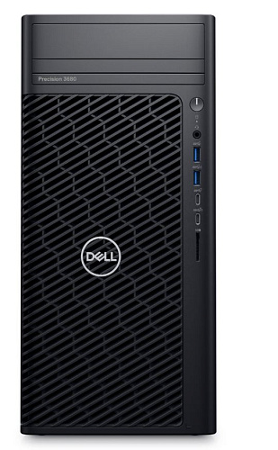 Рабочая станция Dell/Precision 3680 CTO Base/Tower/3г/Core i7/14700/2,1 GHz/16 Gb/M.2 PCIe SSD/512 Gb/T1000/8 Gb/Windows 11/Pro/64/Многоязычная