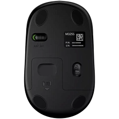 Мышь беспроводная Logitech M325 Dark Silver (темно-серая, оптическая, 1000dpi, 2.4 GHz/USB-ресивер (Logitech Unifying®), 5 кнопок (горизонтальная прокрутка), 1 батарея типа AA)