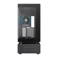 Корпус GameMax N80 BK, Midi Tower, ATX, Black, 2x3.5"/2x2.5", 2xUSB3.0, USB-C, RGB