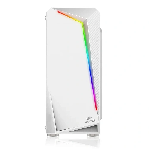 Корпус Wintek Crystal D533-W TG, Midi Tower, ATX, White, 1x3.5"/1x2.5", 3xUSB