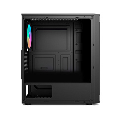 Корпус 1Stplayer RB-4-BK-1F5M, Midi Tower, m-ATX, Black, 2x3.5"/2x2.5", USB, USB3.0