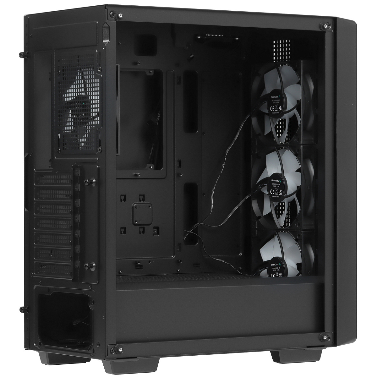Корпус DeepCool CC560 V2, Midi Tower, ATX, Black, 2x3.5"/2x2.5", USB2.0, USB3.0