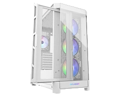 Корпус Cougar Duoface Pro RGB, Midi Tower, E-ATX, White, 2x3.5"/2x2.5", USB2.0, 2xUSB3.0, USB-C, RGB